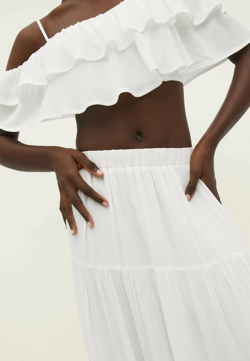 Stradivarius PEASANT - Maxirock - White 4 Stradivarius PEASANT - Maxirock - White – Bild 4