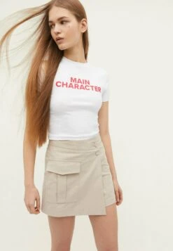 Stradivarius T-Shirt Print - White