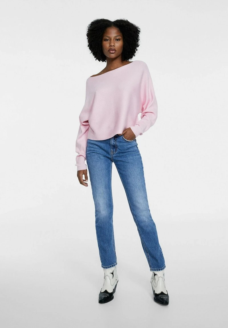 Stradivarius MIT BATEAU-AUSSCHNITT - Strickpullover - Light Pink 2 Stradivarius MIT BATEAU-AUSSCHNITT - Strickpullover - Light Pink – Bild 2