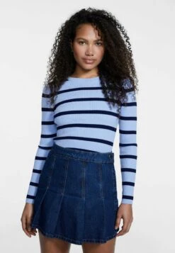 Stradivarius FALTENSKORT - Faltenrock - Royal Blue