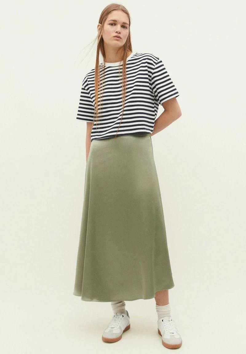 Stradivarius STRIPED CROPPED - T-Shirt Print - Dark Blue 2 Stradivarius STRIPED CROPPED - T-Shirt Print - Dark Blue – Bild 2