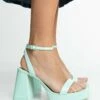 Stradivarius Riemensandalette - Light Green