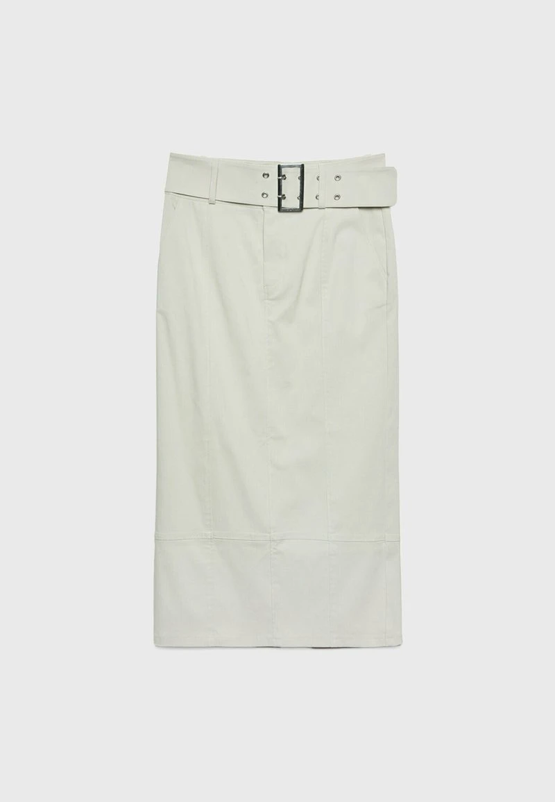 Stradivarius BELTED BENGALINE - Maxirock - Stone 5 Stradivarius BELTED BENGALINE - Maxirock - Stone – Bild 5