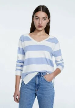 Stradivarius BASIC - Strickpullover - Blue