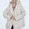Stradivarius OVERSIZE - Wintermantel - White