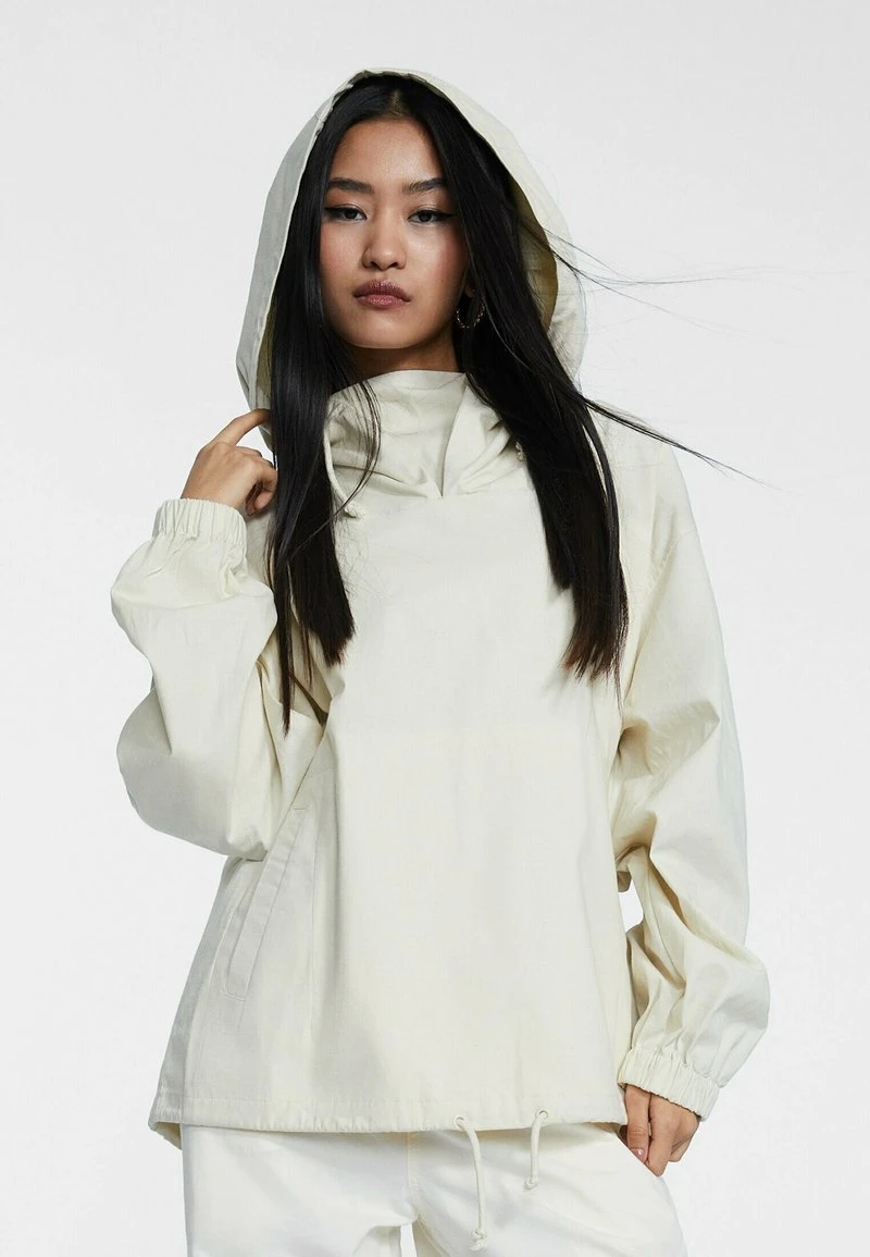 Stradivarius CHECK TEXTURE - Leichte Jacke - Off White 1 Stradivarius CHECK TEXTURE - Leichte Jacke - Off White