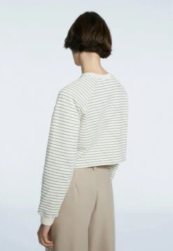 Stradivarius CROPPED STREIFEN - Sweatshirt - Mottled Beige -Stradivarius Deutschland Verkaufs-Shop 32fa37a9953947628c7b01bd712ac846