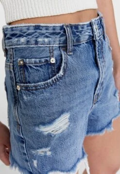 Stradivarius MIT RISSEN - Jeans Shorts - Dark Blue 9 Stradivarius MIT RISSEN - Jeans Shorts - Dark Blue -Stradivarius Deutschland Verkaufs-Shop 35ef666013a1449a84437635ffc605c9