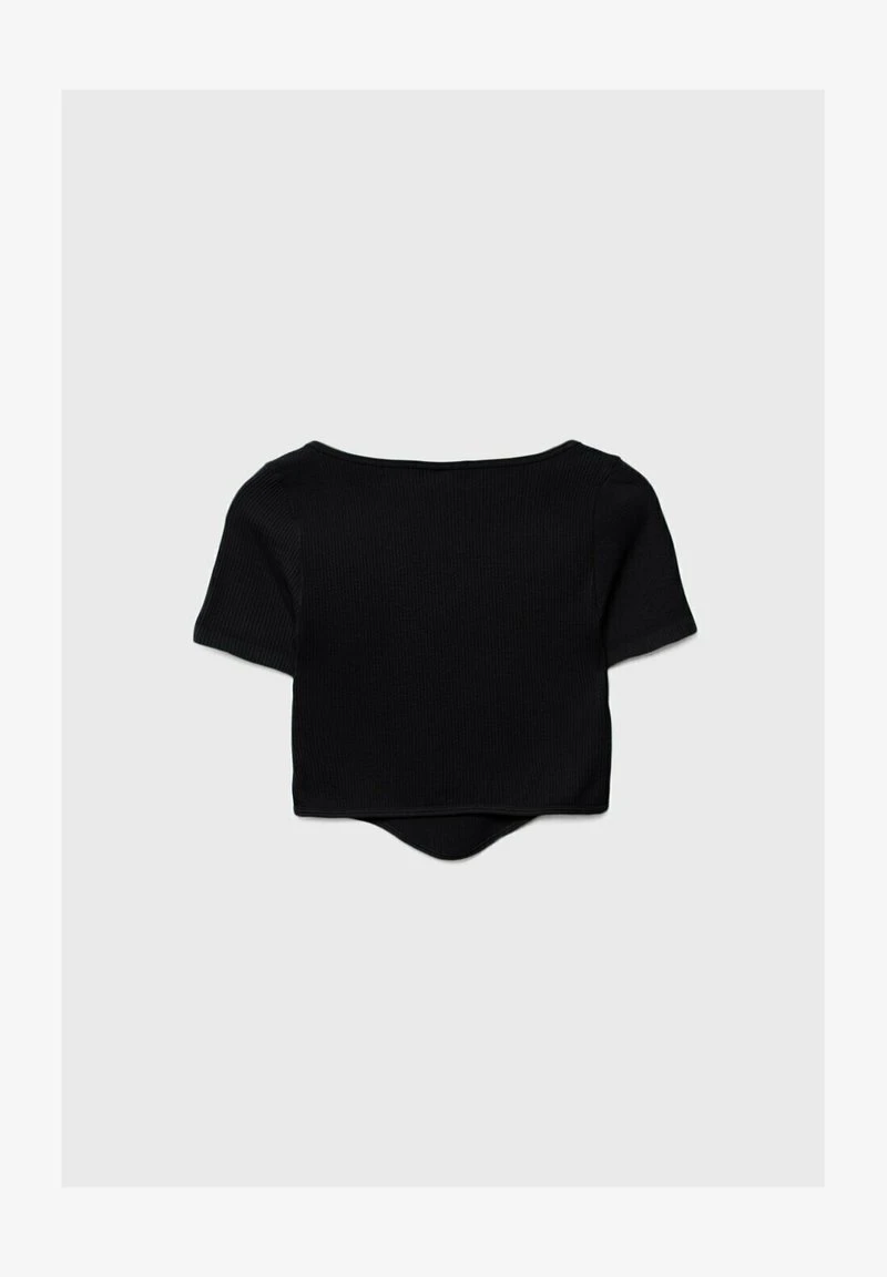 Stradivarius SEAMLESS - T-Shirt Basic - Black 6 Stradivarius SEAMLESS - T-Shirt Basic - Black – Bild 6