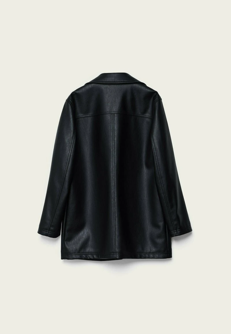 Stradivarius Kurzmantel - Black 6 Stradivarius Kurzmantel - Black – Bild 6