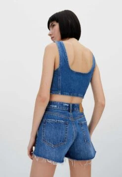 Stradivarius Jeans Shorts - Royal Blue -Stradivarius Deutschland Verkaufs-Shop 37fe4039761440c0914ab1aa2b33074f