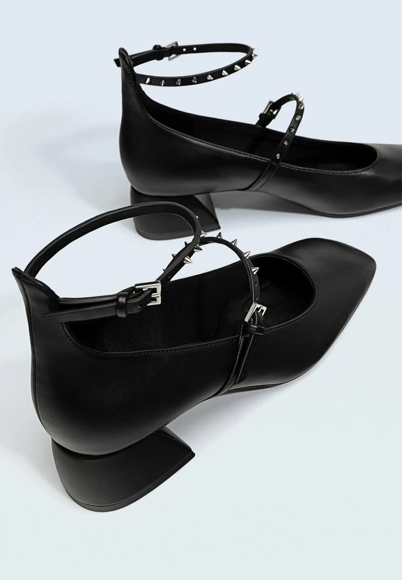 Stradivarius MIT BREITEM - Riemchenballerina - Black 3 Stradivarius MIT BREITEM - Riemchenballerina - Black – Bild 3