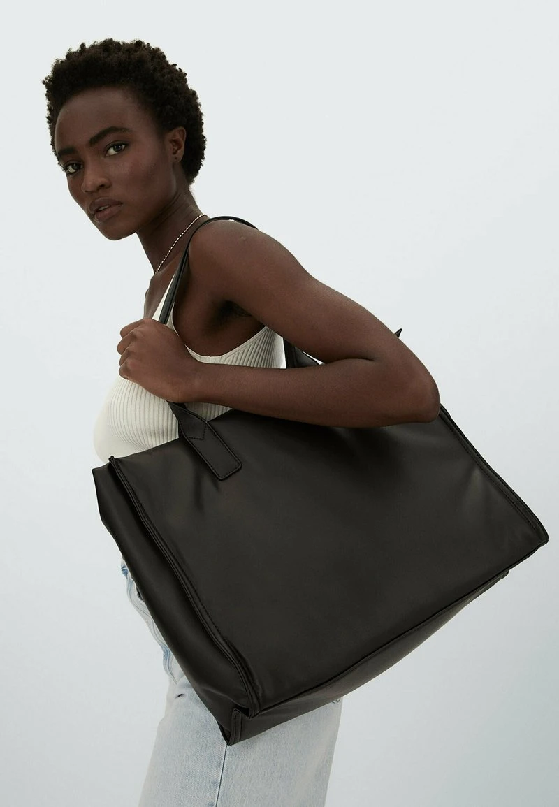 Stradivarius GESTEPPTE - Shopping Bag - Black 6 Stradivarius GESTEPPTE - Shopping Bag - Black – Bild 6