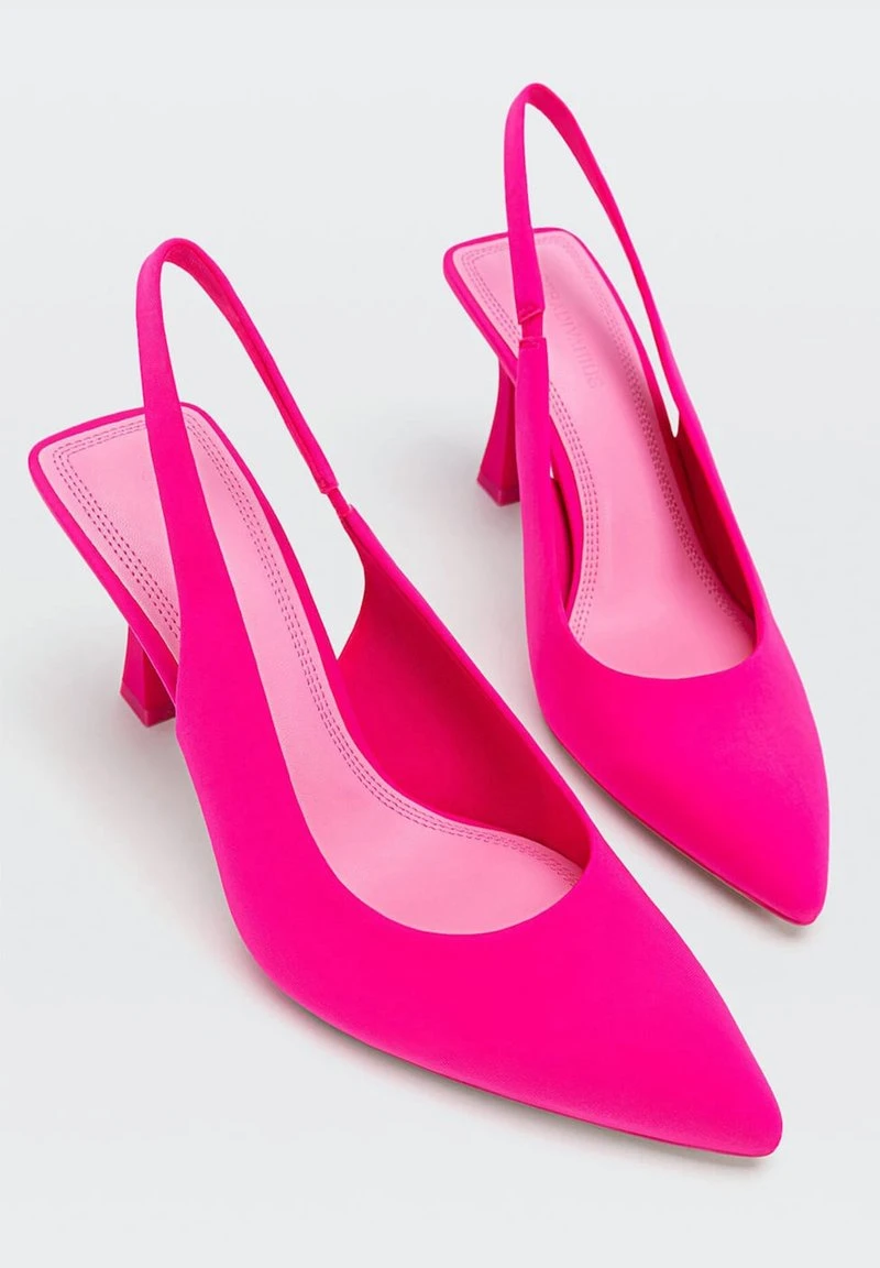 Stradivarius MIT ABSATZ - Pumps - Neon Pink 4 Stradivarius MIT ABSATZ - Pumps - Neon Pink – Bild 4