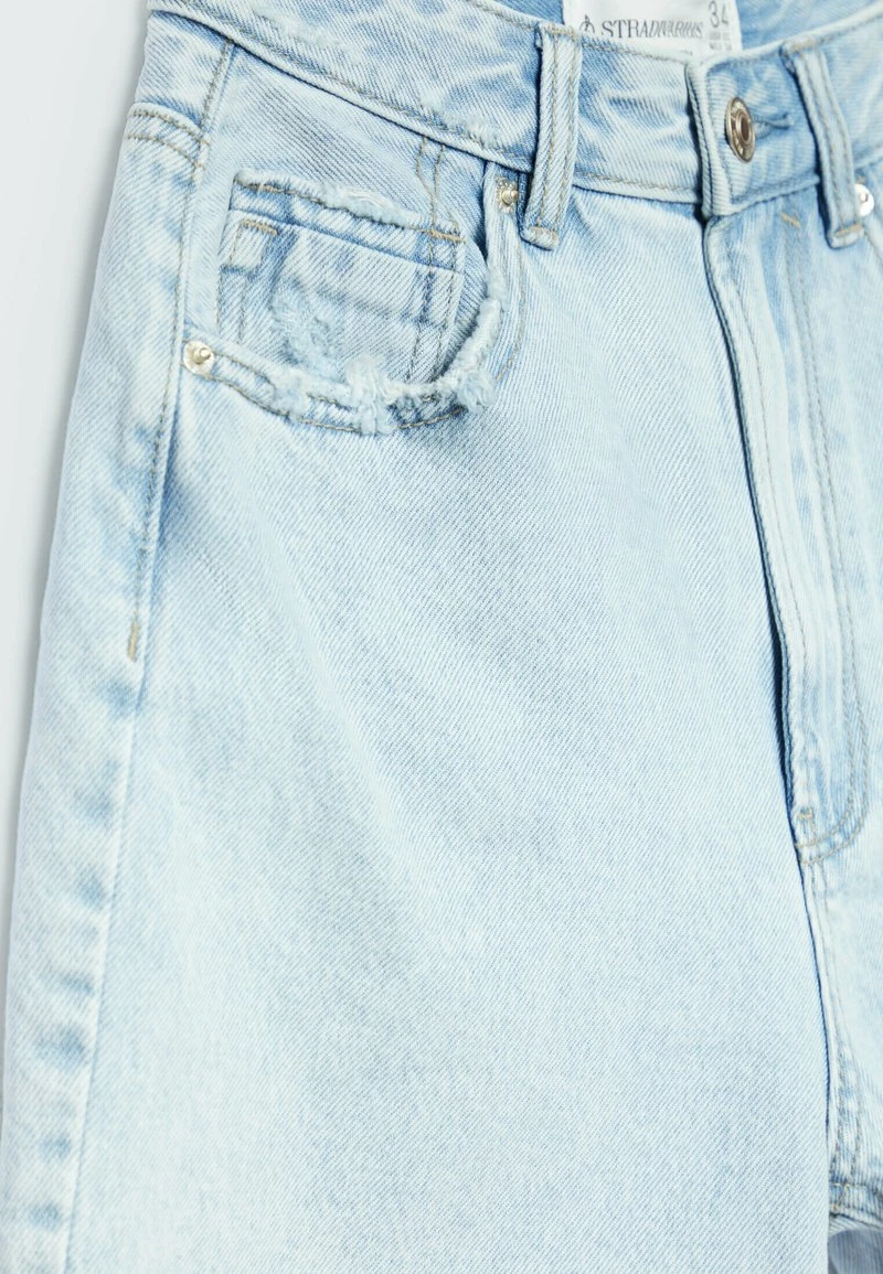 Stradivarius Jeans Shorts - Mottled Royal Blue 6 Stradivarius Jeans Shorts - Mottled Royal Blue – Bild 6