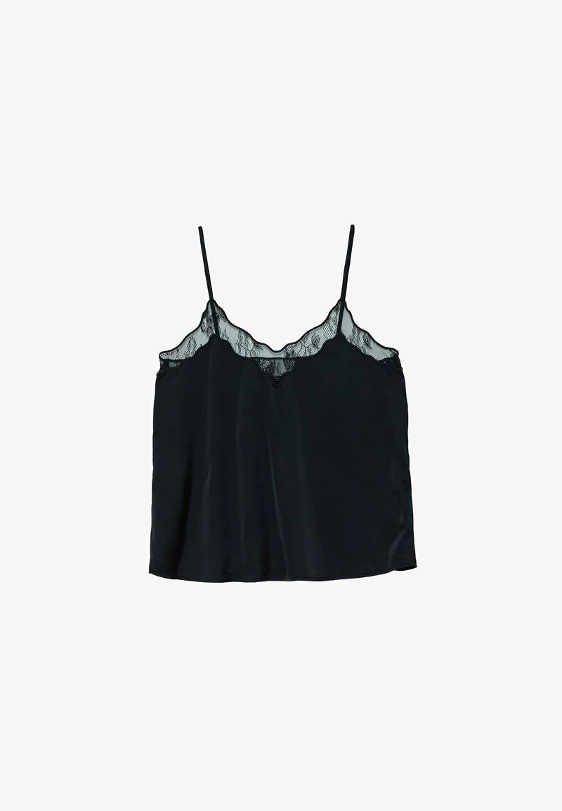 Stradivarius TRIMMED - Top - Black 5 Stradivarius TRIMMED - Top - Black – Bild 5