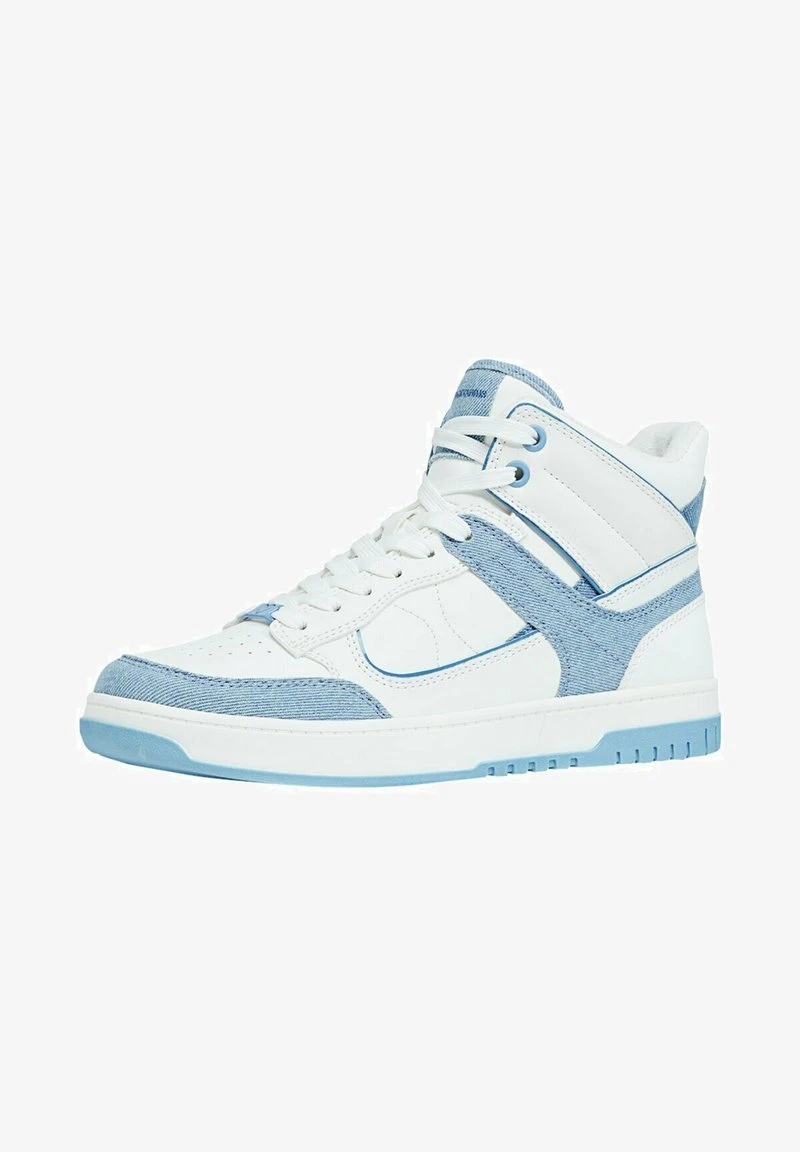 Stradivarius Sneaker High - Neon Blue 2 Stradivarius Sneaker High - Neon Blue – Bild 2