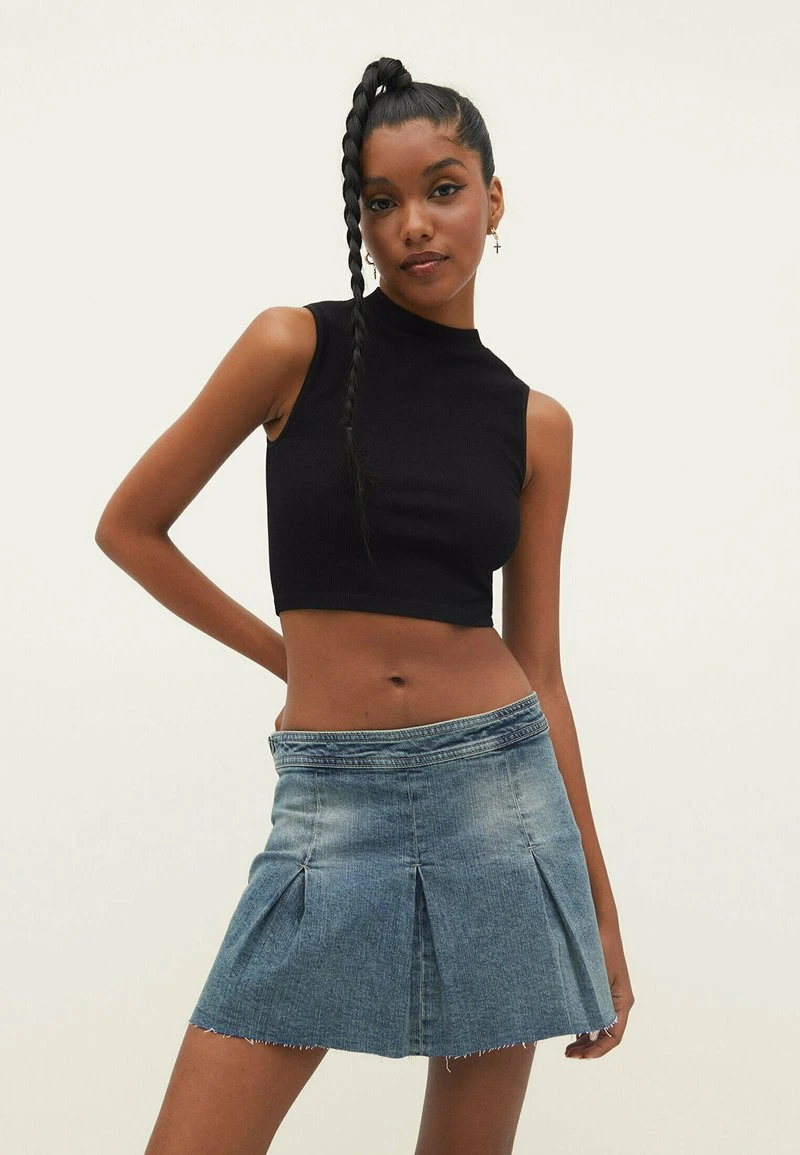 Stradivarius BOX - Jeans Shorts - Light Blue 1 Stradivarius BOX - Jeans Shorts - Light Blue