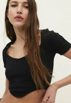 Stradivarius SEAMLESS - T-Shirt Basic - Black 10 Stradivarius SEAMLESS - T-Shirt Basic - Black -Stradivarius Deutschland Verkaufs-Shop 403e9baf2e3f4783b47512e697b04581