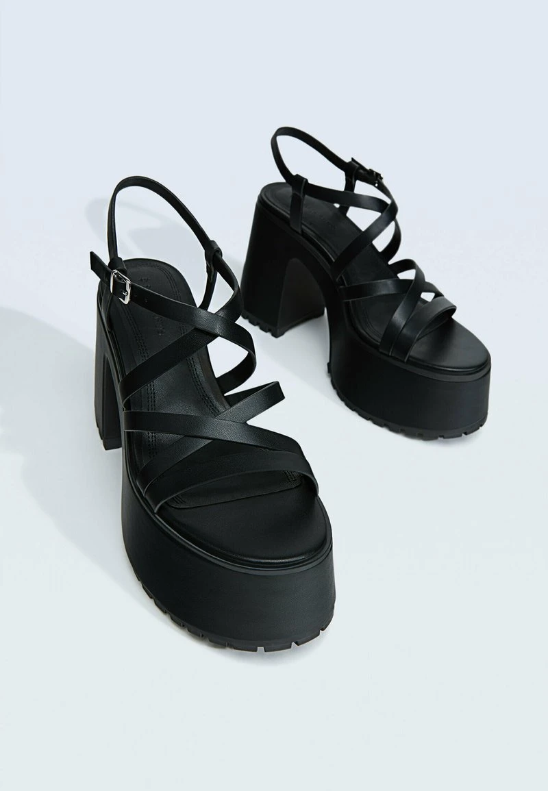 Stradivarius HIGH HEEL - High Heel Sandalette - Black 5 Stradivarius HIGH HEEL - High Heel Sandalette - Black – Bild 5