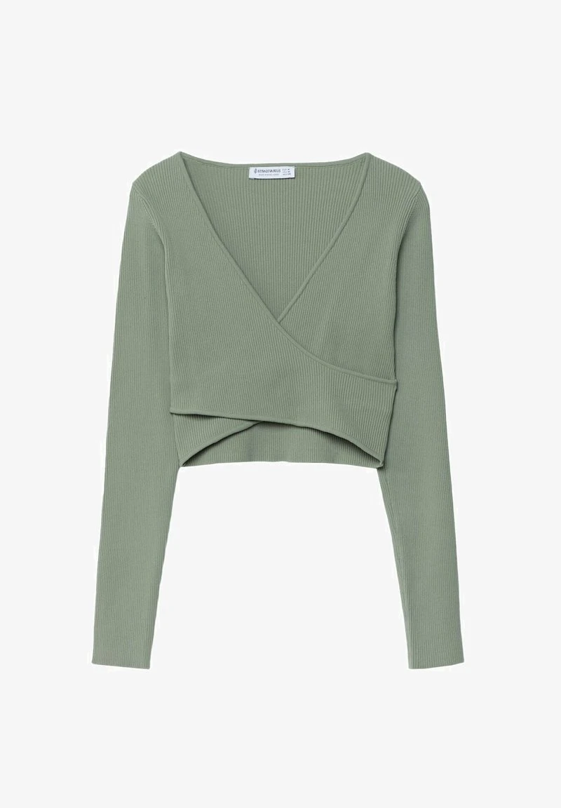 Stradivarius WRAP - Langarmshirt - Khaki 5 Stradivarius WRAP - Langarmshirt - Khaki – Bild 5