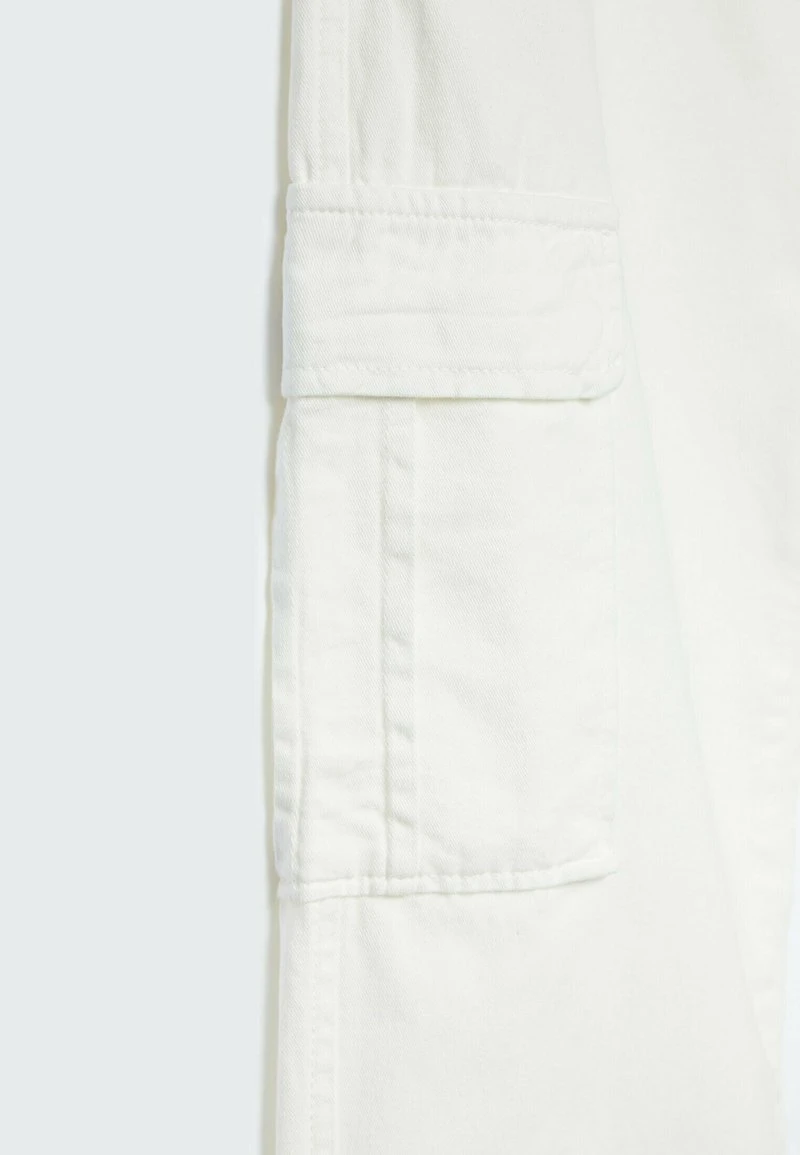 Stradivarius STRAIGHT FIT - Cargohose - Off White 6 Stradivarius STRAIGHT FIT - Cargohose - Off White – Bild 6
