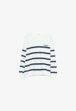 Stradivarius GESTREIFTES MIT STICKEREI - Sweatshirt - White 10 Stradivarius GESTREIFTES MIT STICKEREI - Sweatshirt - White -Stradivarius Deutschland Verkaufs-Shop 4266c0f60e0743e8abc66a35d36b3087