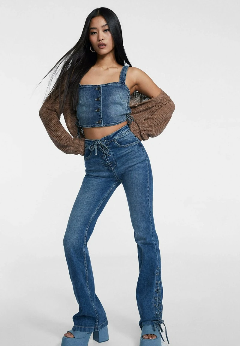 Stradivarius Top - Stone Blue Denim 2 Stradivarius Top - Stone Blue Denim – Bild 2