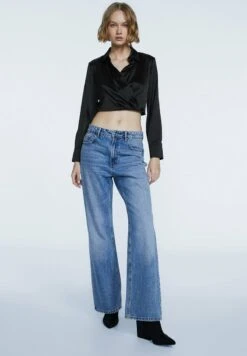 Stradivarius DRAPIERTE 02040040 - Bluse - Black