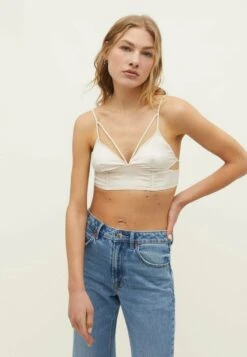 Stradivarius AUS IN DREIECKSFORM - Triangel BH - Off White