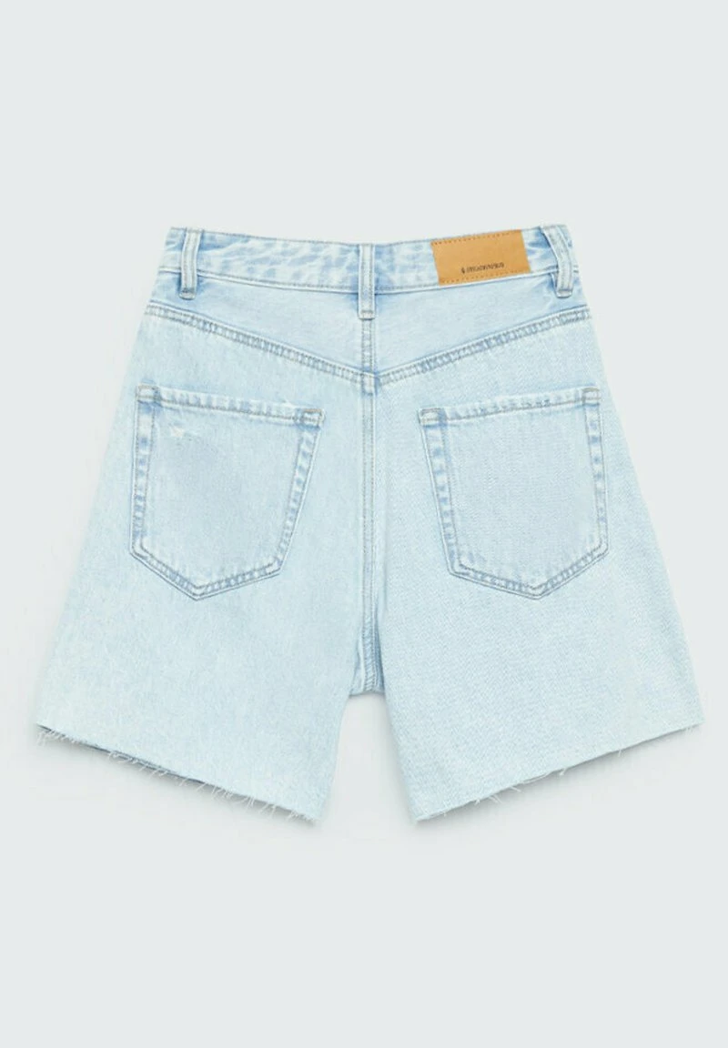 Stradivarius Jeans Shorts - Mottled Royal Blue 5 Stradivarius Jeans Shorts - Mottled Royal Blue – Bild 5