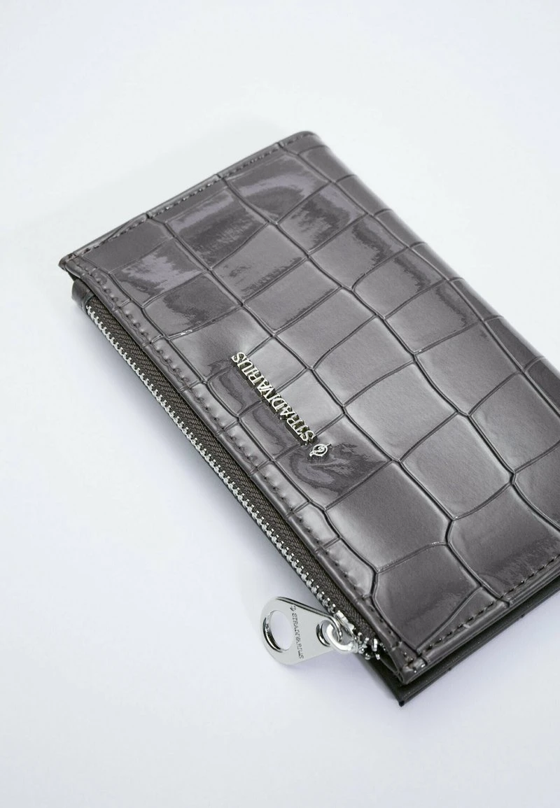 Stradivarius BASIC MIT KROKOPRÄGUNG - Geldbörse - Dark Grey 5 Stradivarius BASIC MIT KROKOPRÄGUNG - Geldbörse - Dark Grey – Bild 5