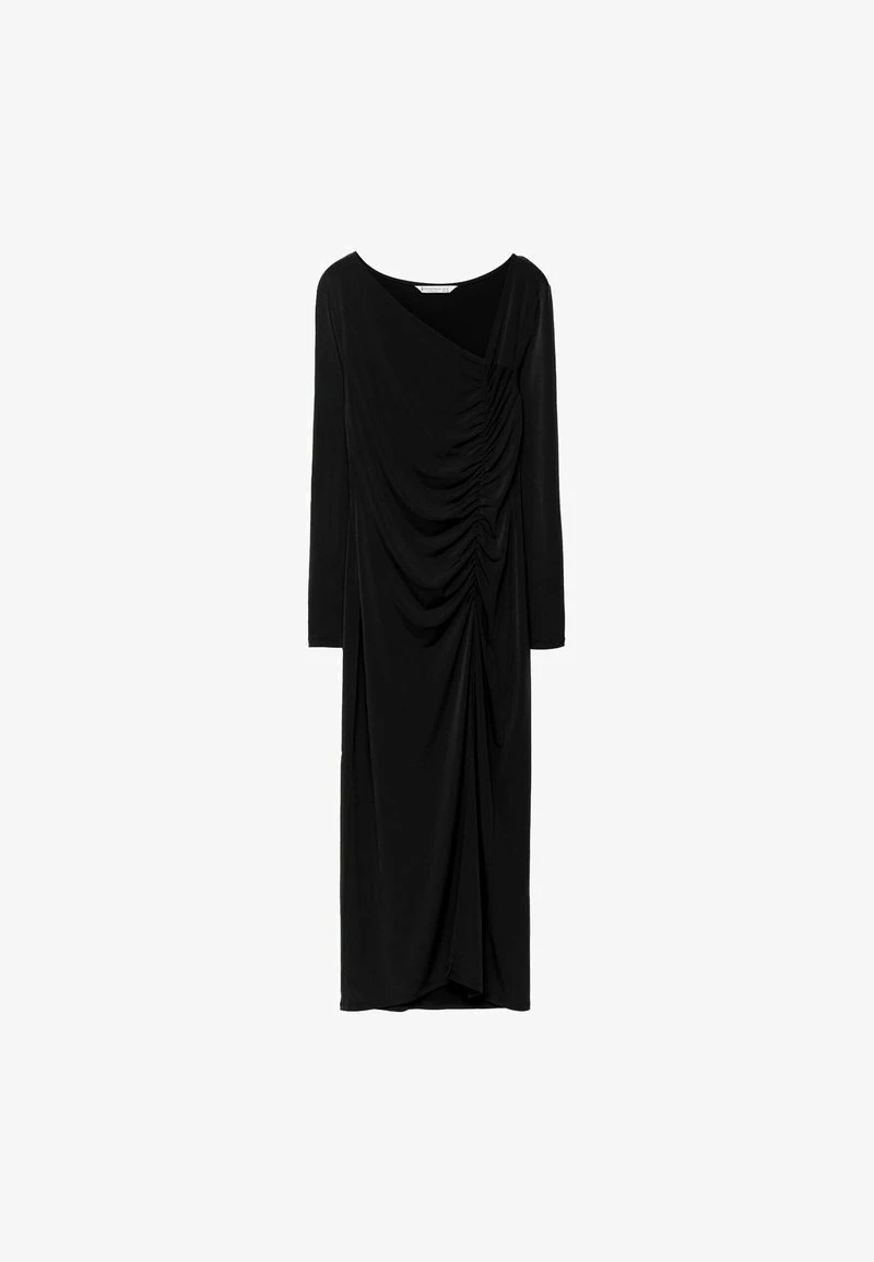 Stradivarius MIT ASYMMETRISCHEM AUSSCHNITT - Freizeitkleid - Metallic Black 5 Stradivarius MIT ASYMMETRISCHEM AUSSCHNITT - Freizeitkleid - Metallic Black – Bild 5