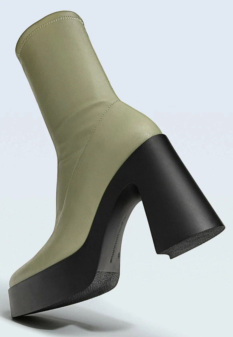 Stradivarius PLATEAU - High Heel Stiefelette - Grey 3 Stradivarius PLATEAU - High Heel Stiefelette - Grey – Bild 3