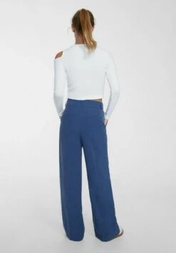 Stradivarius SMART WITH PLEATS - Stoffhose - Blue -Stradivarius Deutschland Verkaufs-Shop 46851dc862d14edab7e2516d0db4a29d