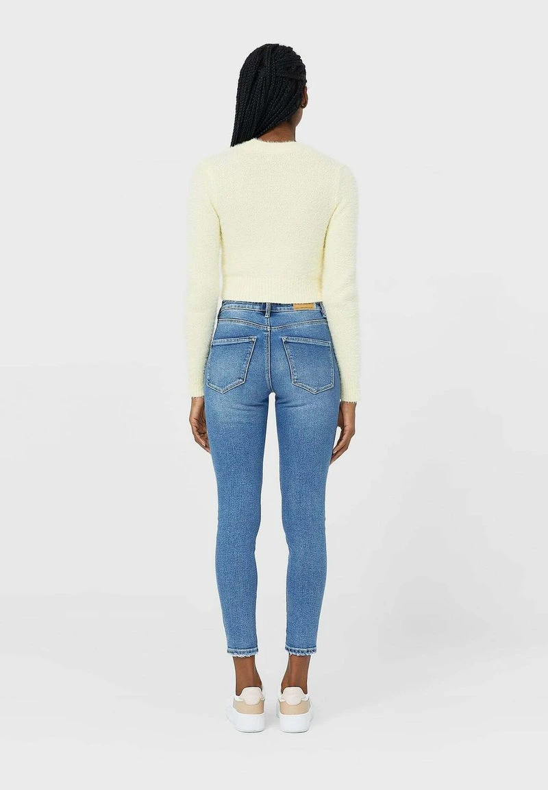 Stradivarius Jeans Skinny Fit - Mottled Light Blue 3 Stradivarius Jeans Skinny Fit - Mottled Light Blue – Bild 3