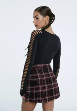 Stradivarius KARIERTER - Wickelrock - Black 8 Stradivarius KARIERTER - Wickelrock - Black -Stradivarius Deutschland Verkaufs-Shop 46f9fa1bd6e3479c943b08adad753582