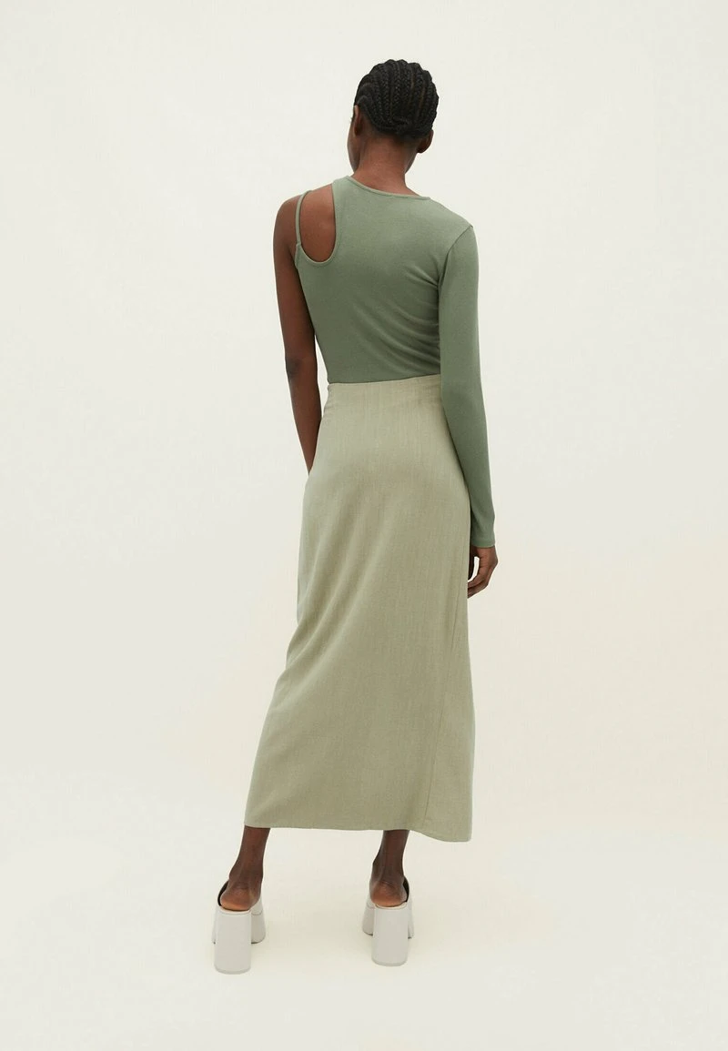 Stradivarius RUSTIC MIDI - Wickelrock - Light Green 3 Stradivarius RUSTIC MIDI - Wickelrock - Light Green – Bild 3