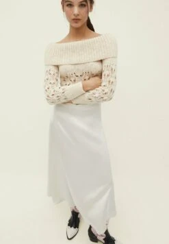 Stradivarius LAYER - Maxirock - Off White