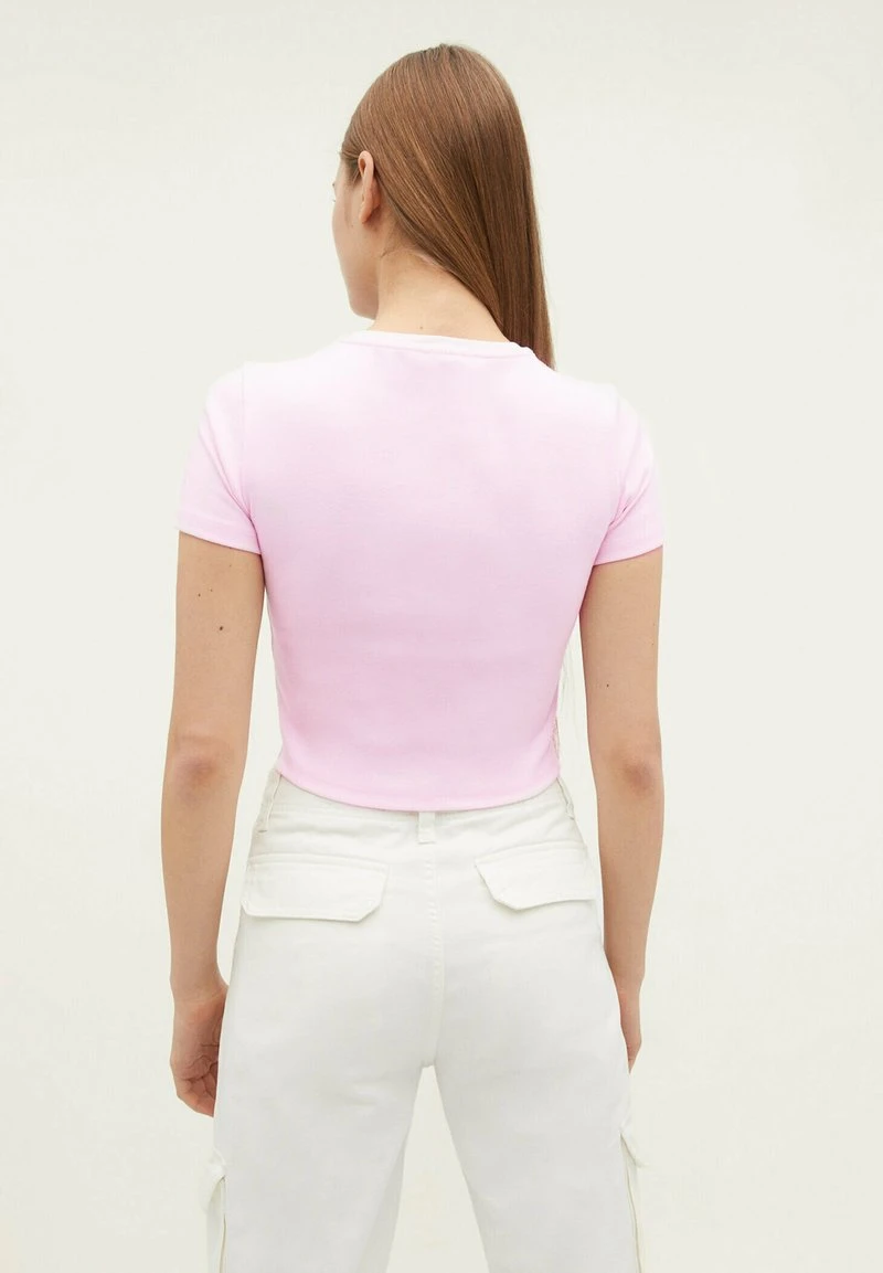 Stradivarius T-Shirt Print - Light Pink 3 Stradivarius T-Shirt Print - Light Pink – Bild 3