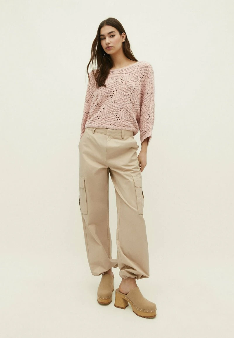 Stradivarius BATWING OPEN - Strickpullover - Light Pink 2 Stradivarius BATWING OPEN - Strickpullover - Light Pink – Bild 2