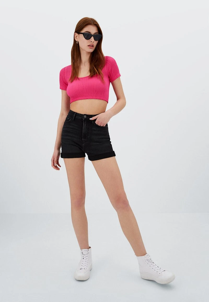 Stradivarius Jeans Shorts - Black 1 Stradivarius Jeans Shorts - Black