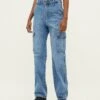 Stradivarius Jeans Straight Leg - Blue Denim