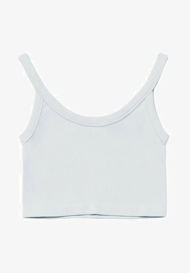 Stradivarius CROP WITH WIDE STRAPS - Top - White 5 Stradivarius CROP WITH WIDE STRAPS - Top - White – Bild 5