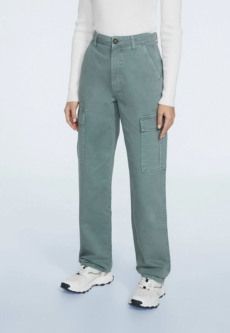 Stradivarius STRAIGHT-FIT - Cargohose - Khaki 1 Stradivarius STRAIGHT-FIT - Cargohose - Khaki