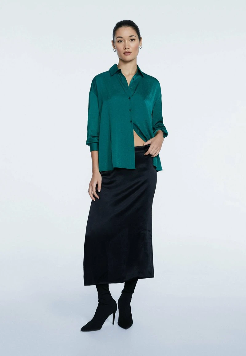 Stradivarius Hemdbluse - Mottled Green 2 Stradivarius Hemdbluse - Mottled Green – Bild 2