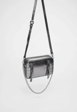 Stradivarius MOCK CROC AND ZIP-UP REPORTER - Umhängetasche - Grey -Stradivarius Deutschland Verkaufs-Shop 4bae8d6830dc423dacb37d14c237320c