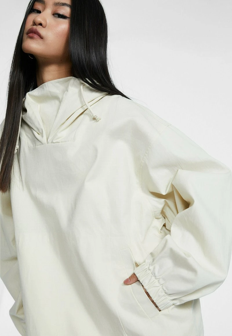 Stradivarius CHECK TEXTURE - Leichte Jacke - Off White 4 Stradivarius CHECK TEXTURE - Leichte Jacke - Off White – Bild 4