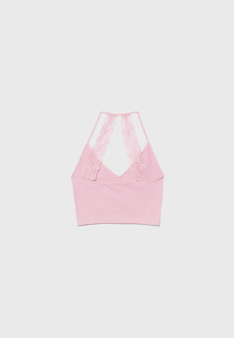 Stradivarius SEAMLESS WITH BLONDE STRAPS - Top - Light Pink 6 Stradivarius SEAMLESS WITH BLONDE STRAPS - Top - Light Pink – Bild 6