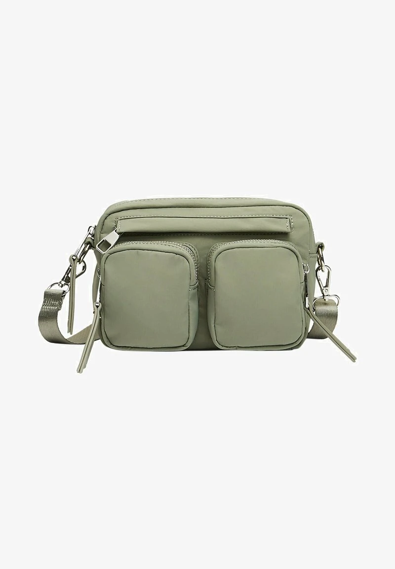 Stradivarius REPORTER WITH POCKETS - Umhängetasche - Khaki 3 Stradivarius REPORTER WITH POCKETS - Umhängetasche - Khaki – Bild 3